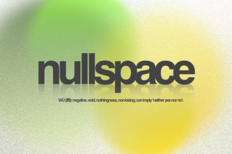 nullspace (無), a visual web experience
