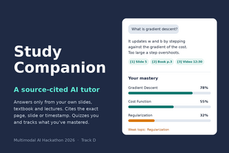 Study Companion: A Source-Cited AI Tutor