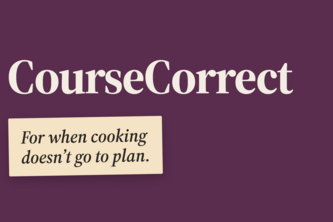 CourseCorrect — Cooking Rescue