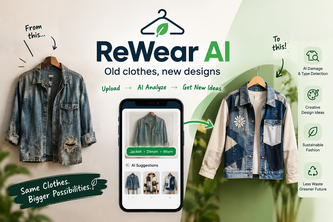 ReWear AI "Old clothes, new designs"