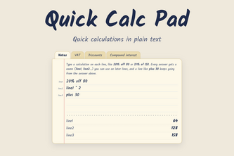 Quick Calc Pad