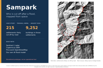 Sampark: who is cut off after a flood, mapped from space