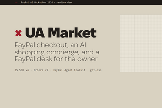 UA Market: AI concierge + PayPal checkout