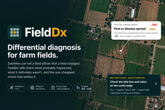  FieldDx: AI Crop Diagnosis from Satellite Images