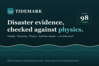 TIDEMARK — Physics-Checked Disaster Evidence