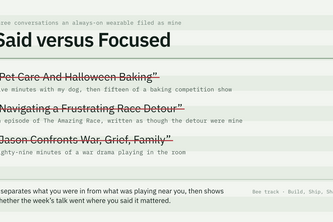 Said versus Focused