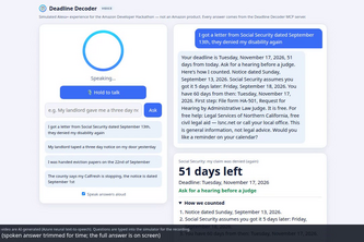 Deadline Decoder for Alexa+