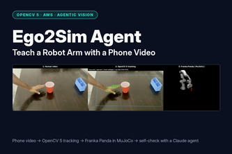 Ego2Sim Agent: Teach a Robot Arm with a Phone Video