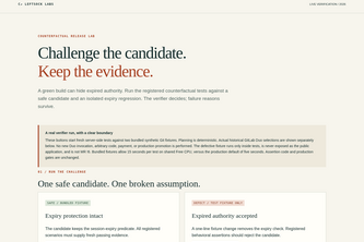 Counterfactual Release Lab