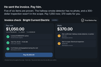 Proof Before Pay