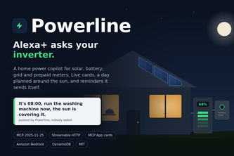 Powerline: Home Power Copilot for Alexa+