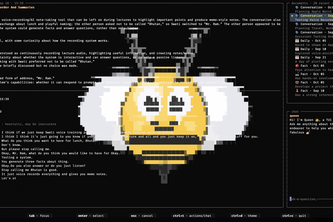 The Prettiest Agentic Terminal Interface for Bee ever seen.