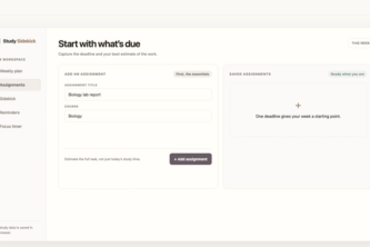 Study Sidekick: The Study Planner That Shows What Won’t Fit