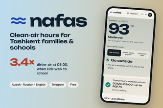 Nafas: clean-air hours for Tashkent