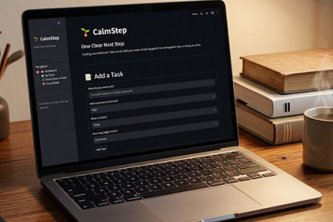 CalmStep — One Clear Next Step 