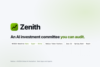 Zenith: an AI investment committee you can audit