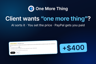One More Thing