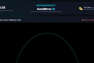 AuraMirror AI: Smart Mirror & Wearable-Driven Skin Coach