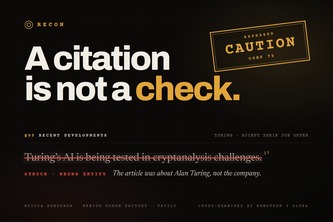 Recon: AI due diligence that fact-checks itself