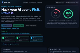 Sentra: Hack, Fix and Prove Your AI Agent
