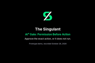 AI⁴ Gate: Permission Before Action