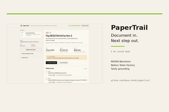 PaperTrail — document in, next step out