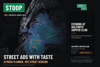 Stoop: AI media planner for NYC street screens