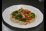 Thai Vegetable Stir Fry With Brown Rice & Chicken