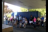 IN REMEMBRANCE OF 9/11 - INTER-GENERATIONAL VOLUNTEERS DELIVERING EMERGENCY FOOD BOXES TO MEALS ON WHEELS STATEN ISLANDELDERLY  