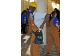 Grinning and Working It