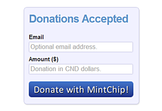 ChipIn - Crowdsourced funding with MintChip