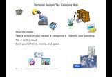 Personal Budget/Tax Category App