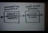 Voice detecting answering machine