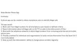 Robo Blocker Phone App