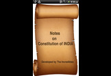 Notes on Constitution of India