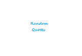 Random Quotes