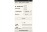 Cloud Altitude calculator