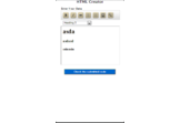 HTML Code Creator