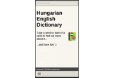 Hungarian English Dictionary