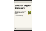 Swedish English Dictionary