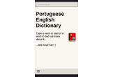 Portuguese English Dictionary