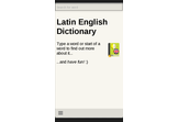Latin English Dictionary