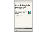 Czech English Dictionary