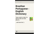 Brazilian Portuguese - English Dictionary