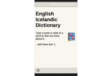 English Icelandic Dictionary