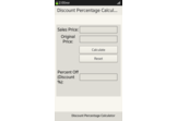 Discount Percentage Calculator