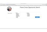 Peace Corps Opportunity Search