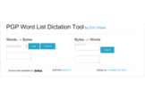 PGP Word List Dictation Tool