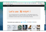 Interactive commenting