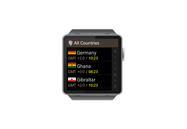 Gear World Clock | Samsung Gear App Challenge